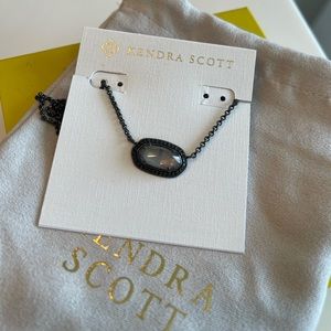 Kendra Scott Gunmetal necklace